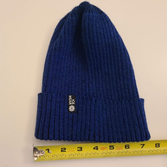 Ice Wear Vogar Warm Hat Beanie Blue VGUC - Picture 5 of 6